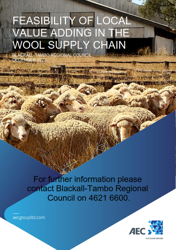 Feasibility of local value adding in the wool supply chain cover