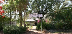 Caravan Park Office Sign