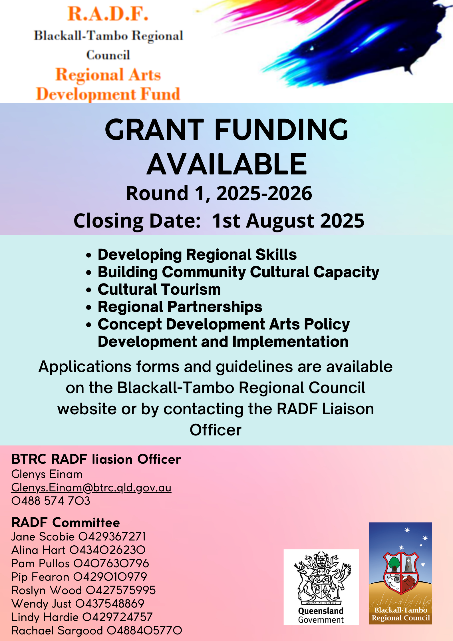 RADF Funding round 1